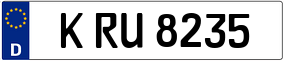 Trailer License Plate
